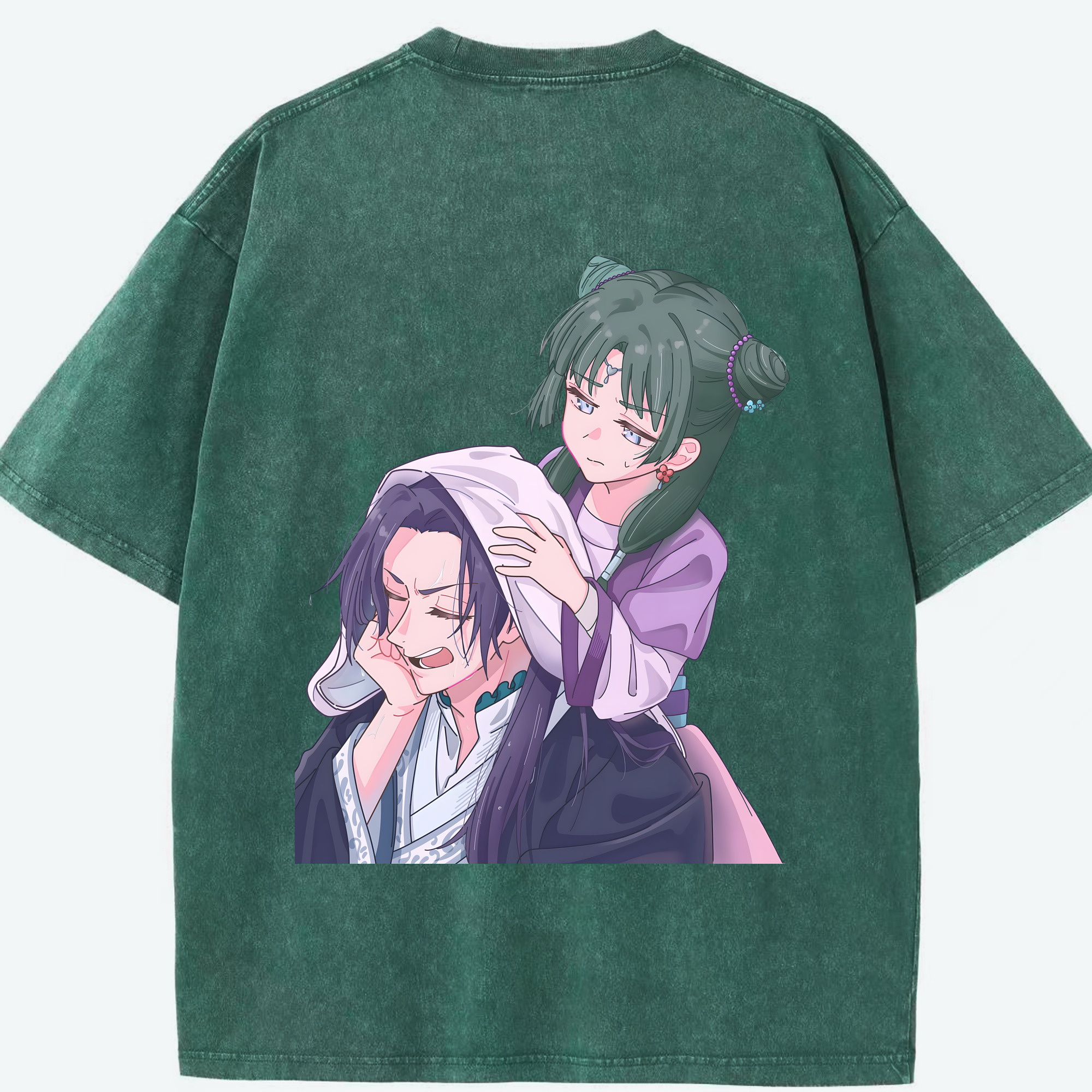 （画像用） 薬屋のひとりごと The Apothecary Diaries 綿100% ヴィンテージ風 半袖Tシャツ（背面プリント）